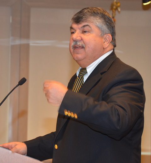 AFL-CIO Pres Richard Trumka pledges to continue fight to improve lives for all working people.