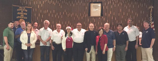 Members of the Greater South Florida Maritime Trades Council gather during its annual holiday luncheon.