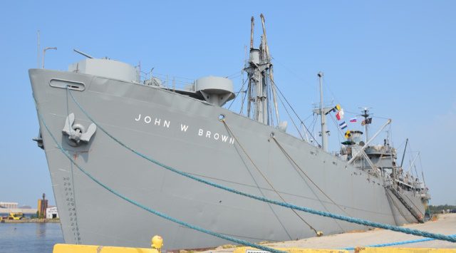 The John W. Brown located in Baltimore is one of two Liberty Ships still floating in the United States.