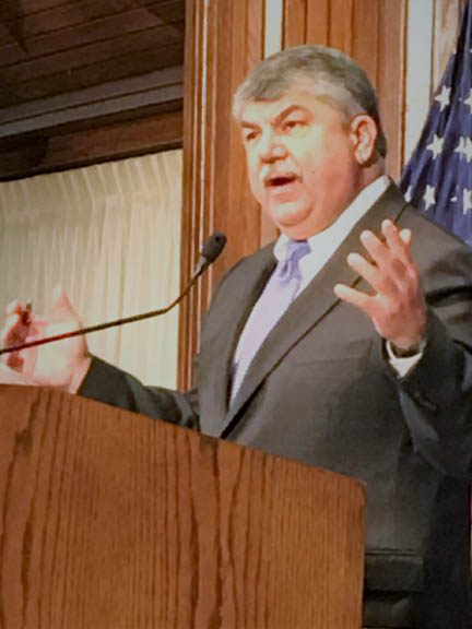 AFL-CIO Pres Richard Trumka outlines the fight to bring the nation’s economy closer to the values of workers during an address at the National Press Club.